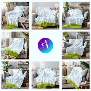 High-Quality Blanket Mockups for Canva template , just Drag and drop your designs and adjust the shadow , Including commercial use.
