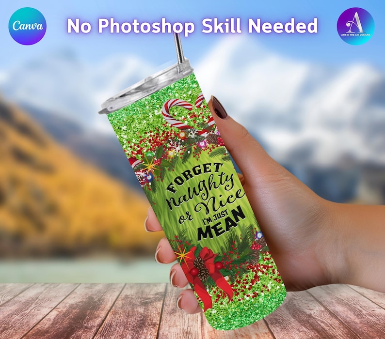 12x Canva Tumbler Mockup Bundle | Drag and Drop Canva Tumbler Template | Add Your Own Background | 20oz Mockup | 4 Backgrounds Included