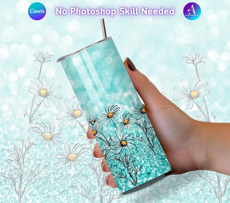 12x Canva Tumbler Mockup Bundle | Drag and Drop Canva Tumbler Template | Add Your Own Background | 20oz Mockup | 4 Backgrounds Included