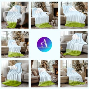 High-Quality Blanket Mockups for Canva template , just Drag and drop your designs and adjust the shadow , Including commercial use.