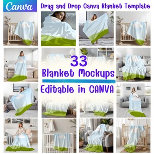 Blanket Mockup Etsy Canada