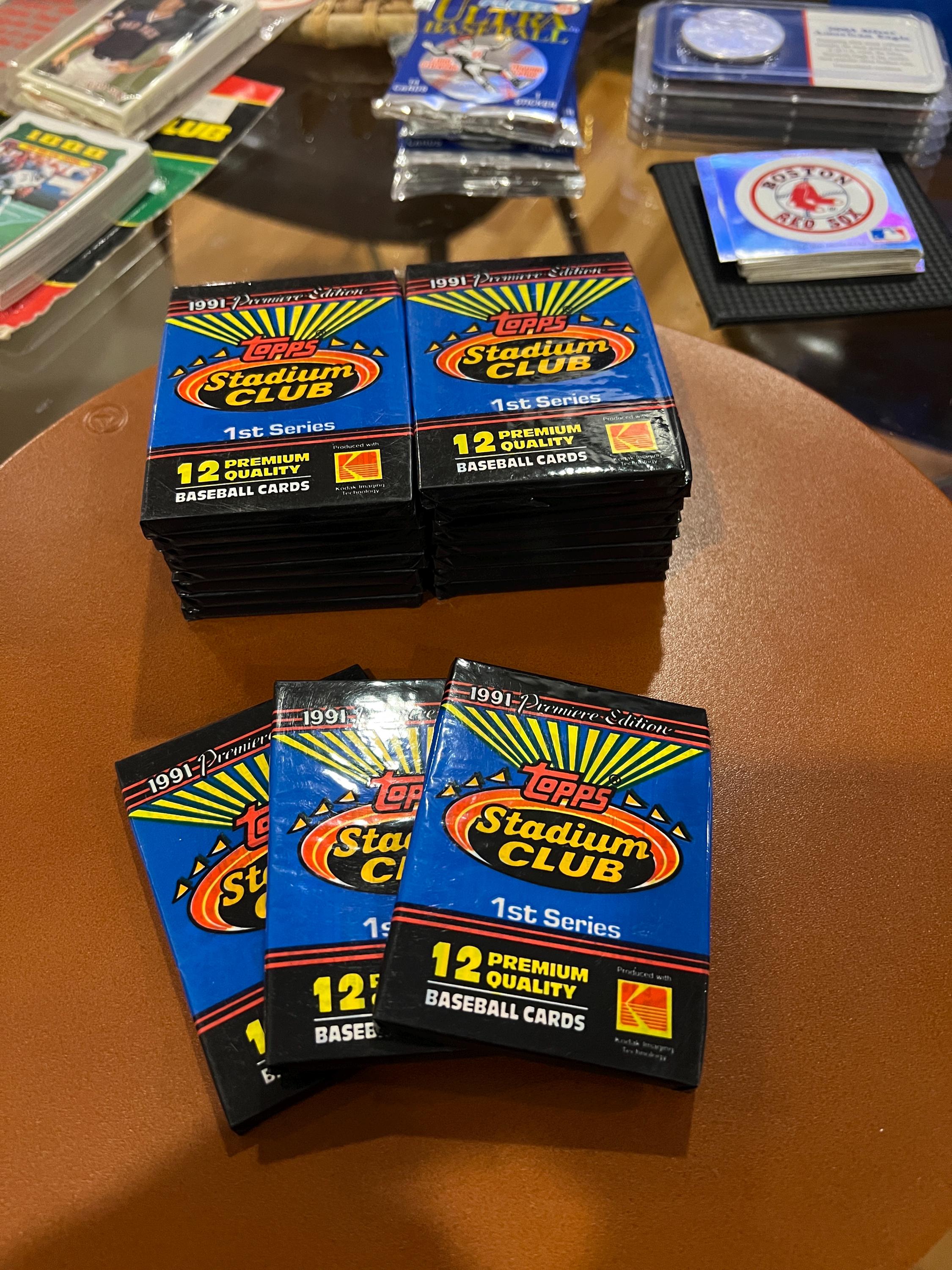 Topps 1991 Stadium Club “premier Edition” “first Series” Unopened