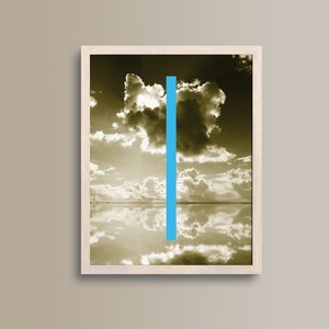 Zima Blue Kunstdruck, exklusives minimalistisches Wanddekor für Zuhause und das Büro, perfektes Geschenk für Kunstliebhaber