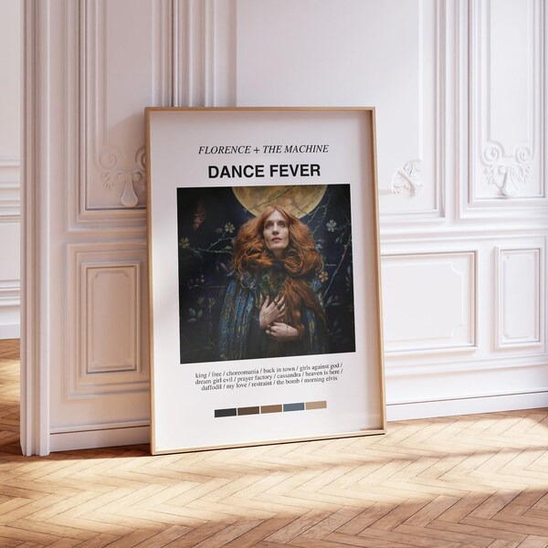 Florence + The Machine Album Dance Fever - Printable Poster - Florence Digital Download - Wall Art -Album Decor - Music Fan Poster Aesthetic