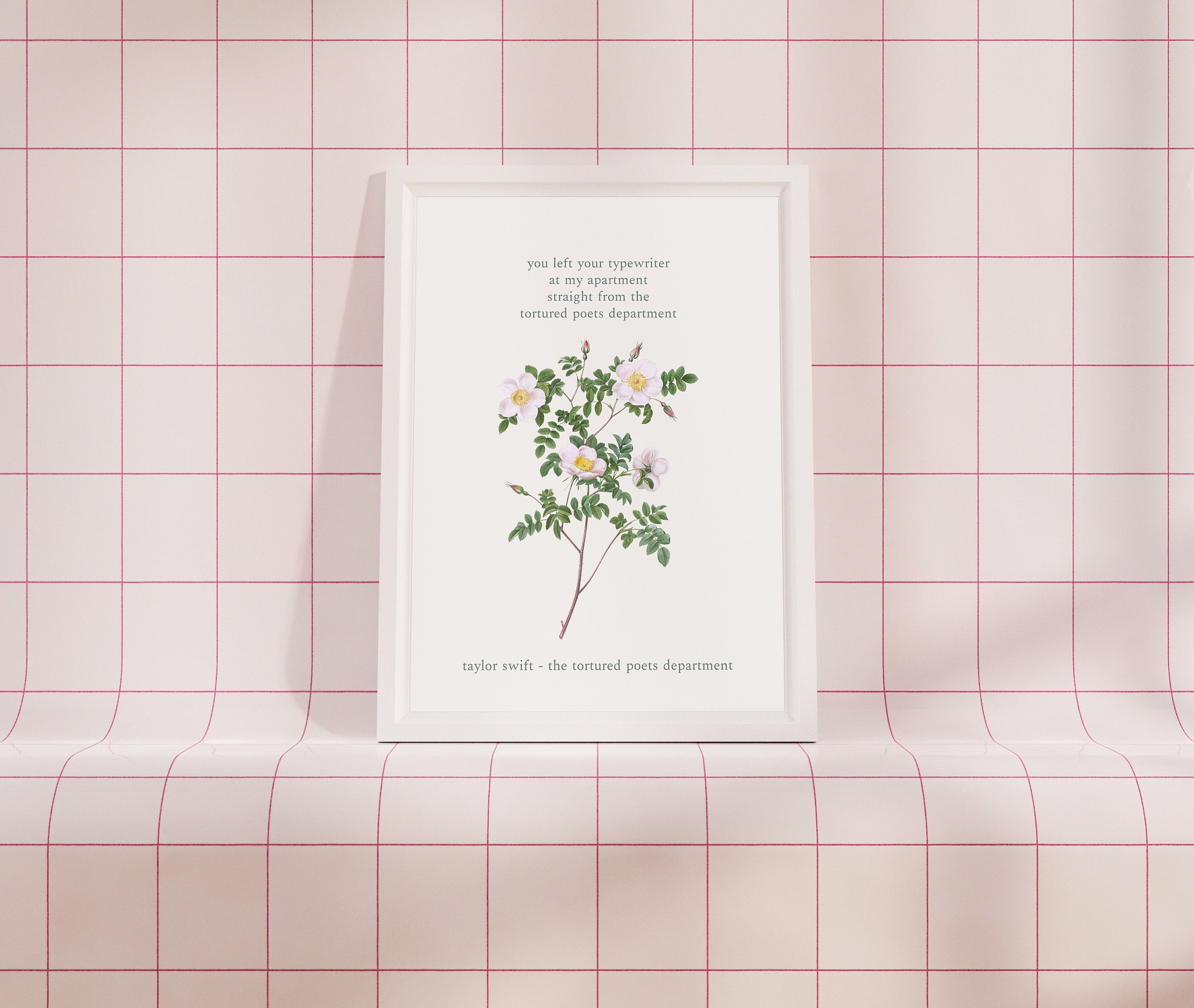 Taylor The Tortured Poets Department Poster- taylor version Album TTPD ...