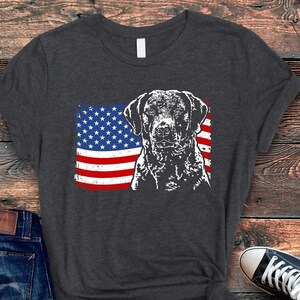 Chesapeake Bay Retriever Shirt, American Flag Dog, Chessie Mom Gift, Chesapeake Bay Retriever, Chessie Dad TShirt, US Flag Tee, Retriever