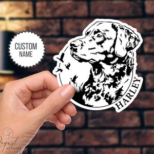 Chesapeake Bay Retriever Sticker, Die-Cut Sticker, Custom Dog Sticker, Chesapeake Bay Retriever, Vinyl Decal, Bird Hunting Dog, Retriever