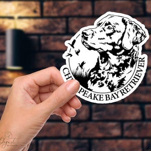 Chesapeake Bay Retriever Sticker, Die-Cut Sticker, Chesapeake Bay Retriever, Vinyl Decal, Bird Hunting Dog, Chessie Mom Gift, Retriever Gift