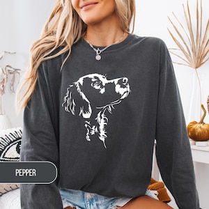 Epagneul Breton Shirt, Brittany Spaniel Mom Shirt, Epagneul Breton Long Sleeve Shirt, Dog Mom Gift, Brittany Spaniel, Brittany Dad, Bird Dog