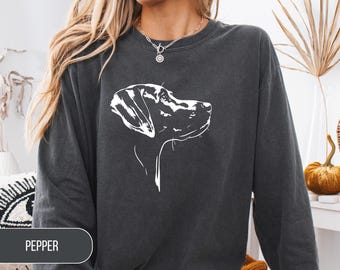 Weimaraner Long Sleeve Shirt, Weimaraner Mom Shirt, Dog Mom Gift, Weimaraner, Dog Dad Shirt, Bird Hunting Dog, Weimaraner Dad Gift, Bird Dog