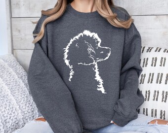 Poodle Crewneck Sweatshirt - Dog Lover Sweater S - 3XL