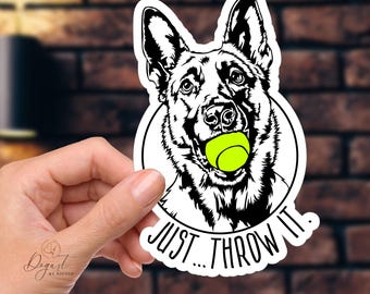Malinois Sticker, Die-Cut Sticker, Belgian Shepherd, Mal Mom Gift, Vinyl Decal, Malinois Dog, Malinois Dad Gift, Mal Dad, Belgian Malinois