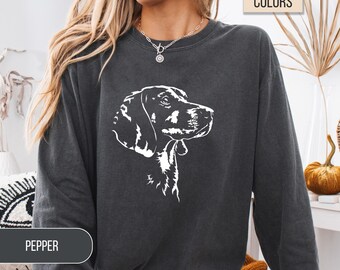 Austrian Black and Tan Hound Long Sleeve Shirt - Brandlbracke Comfort Colors Shirt Ring-Spun Cotton S - 3XL