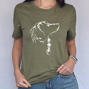 Soft Bella Canvas tee with a flowing Longhaired Dachshund silhouette. A must-have for Dackel fans who adore elegant wiener dogs