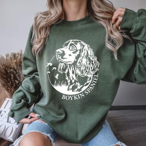Boykin Spaniel Sweatshirt, Boykin Spaniel Mom Sweater, Boykin Spaniel, Hunting Dog, Spaniel Dad, Bird Dog Shirt, Spaniel Gift, Boykin Shirt