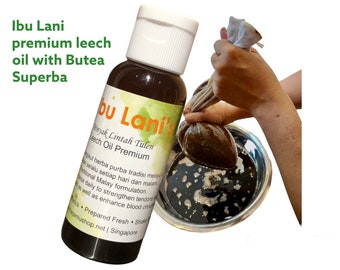 Aceite de sanguijuela Ibu Lani con Butea Superba para masaje del pene 30ml