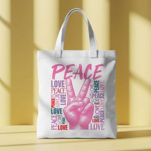Peace Sign T-Shirt Design: Light & Dark Fabric SVG PNG PDF (Digital Download)