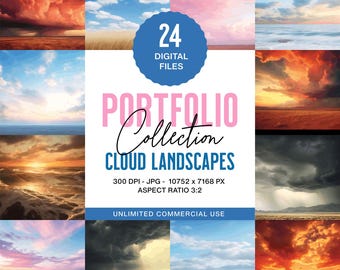 雲の風景背景 – 高解像度の空 JPG 画像 24 枚（商用利用可） - Etsy 日本