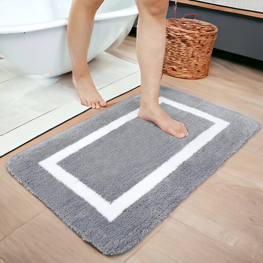 Tufting Teppich Teppich Fußmatte Schwarz Weiß Bad Weiche Plüsch