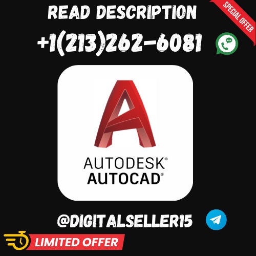 Read Description Autodesk Autocad 2024 PC 1 Device, 1 Year Autodesk Key ...