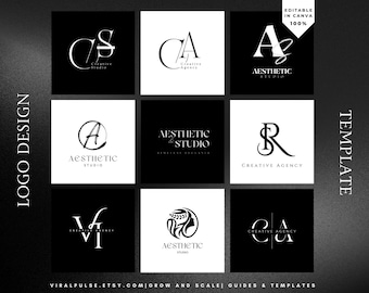 Editable Logo Design Template Red Canva Business Logo White ...