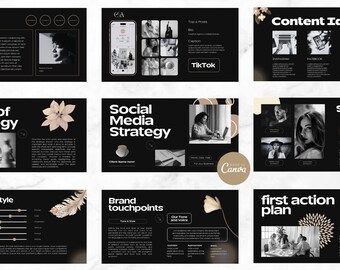 Marketing Proposal Canva | Social Media Strategy Kit | Business Proposal Template | Client Strategy for SMM & Marketing Manager