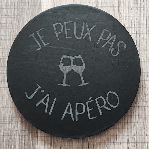 Dessous de verres - Cadeau personnalisé - Apéro fête occasion anniversaire