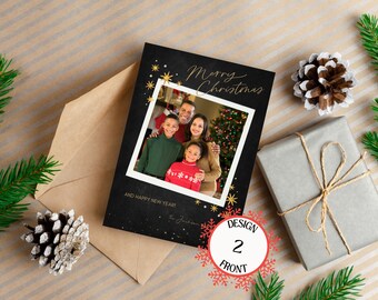 Custom Holiday Card - Christmas Card - 8 designs - A6, 5x7in