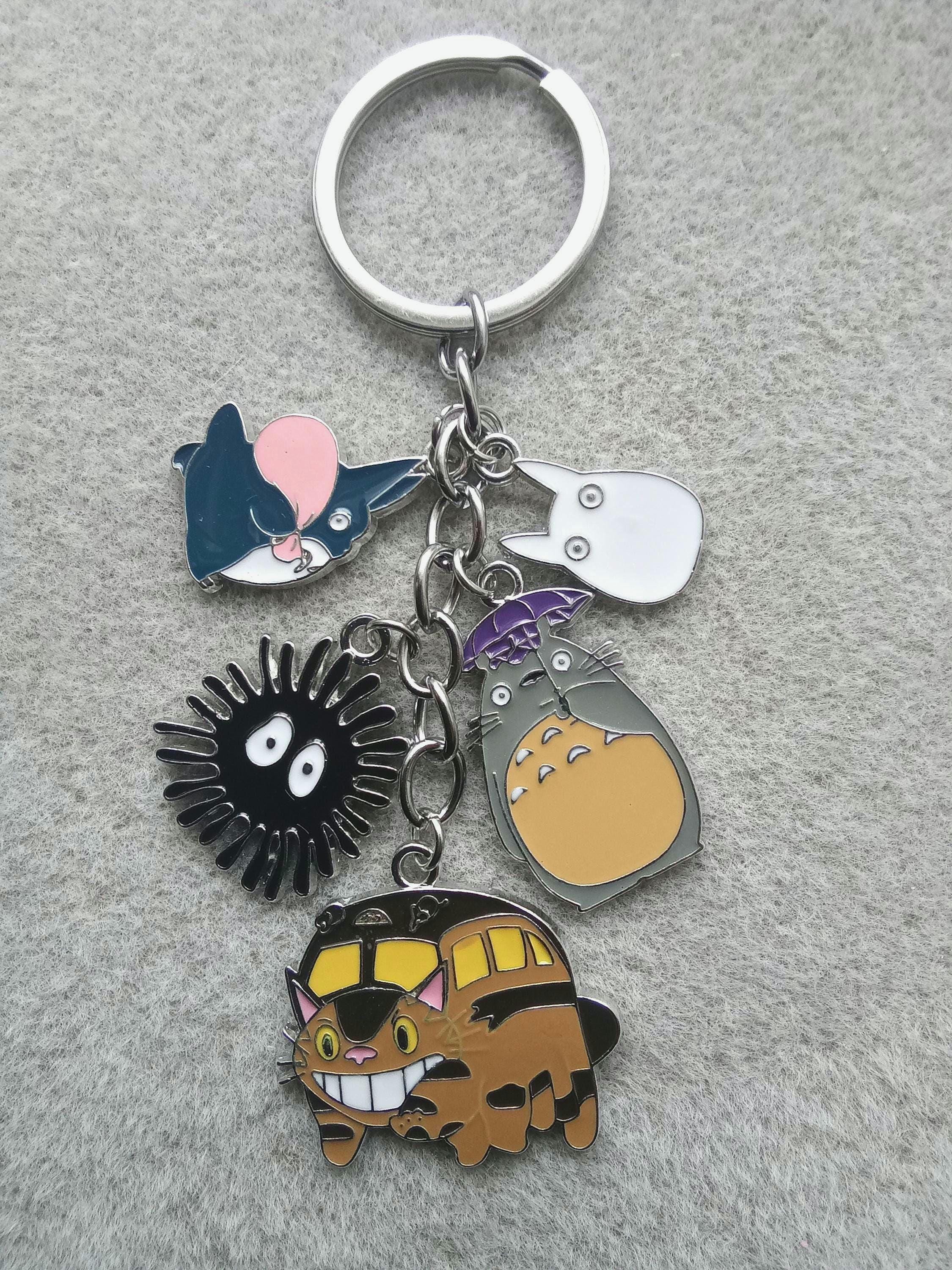 Totoro Soot Cat Bus Keyring Enamel Bag Charm Keychain Studio