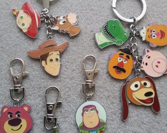Toy Story Characters Keyring Enamel Bag Charm Woody Buzz Keychain