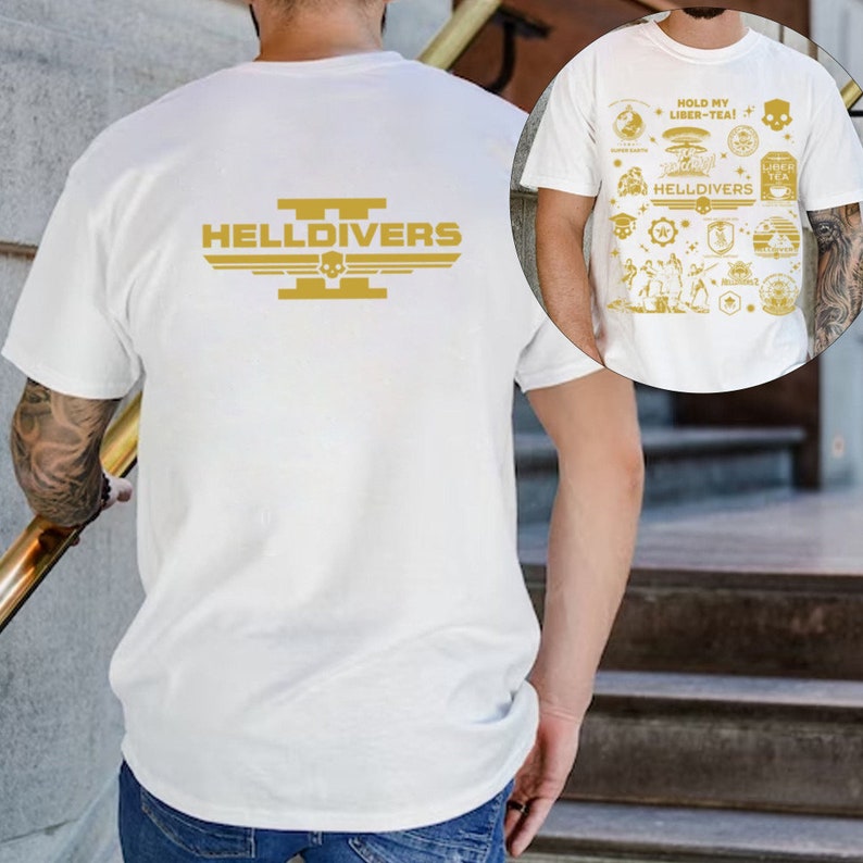 T-shirt Helldivers 2 "Spread Democracy" - Coton, Unisexe, Personnalisable