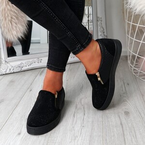 Ladies slip store on pumps uk