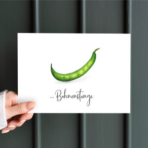 Postcard Beanpole hand drawn -funny sayings Postcard Art postcard beautiful postcard Birthday Wedding Set Confetticards