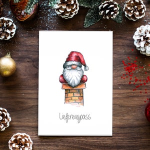 Christmas card hand drawn supply shortage Christmas Christmascard Advent greeting card funny sayings beautiful art Confetticards