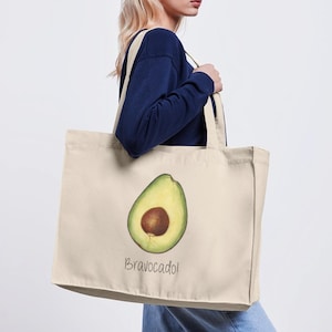 Bravocado - Statement Bag - Shopping Bag - Gift for Girlfriend - Ironic Bag - Stanley/Stella Recycled Shopping Bag