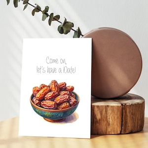 Grußkarte Lets have a Date  - Date Grußkarte Klappkarte mit Umschlag Einladung Date  Karte Freunde Glückwunschkarte Postcard Confetticards