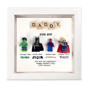 Superhero Dad Gift, Fathers Day Gift, Super Dad, New Dad Gift, Gift For Dad, Dad Present, Handmade Dad Birthday Gifts, Gift For Him White