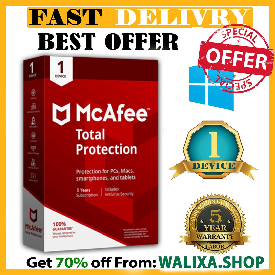 Mcafee Total Protection 2024 ,mcafee Total Protection 2024 ,mcafee 1 Device 5years for Windows