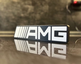 Lamp “Mercedes Benz AMG” style | LED | USB | Decoration | Carbon look | Gift idea