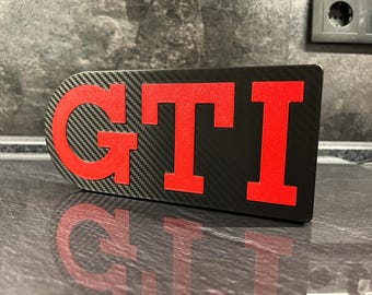 Lamp &quot;Volkswagen GTI&quot; Style | LED | Carbon-Look | USB | Decoration | Gift idea