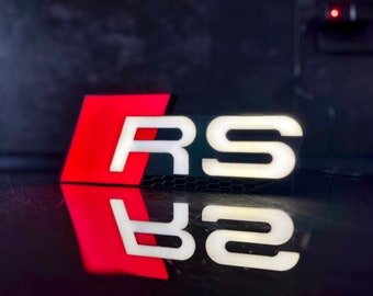 Audi RS-logo | LED | Lampje | Decoratie | Cadeau idee