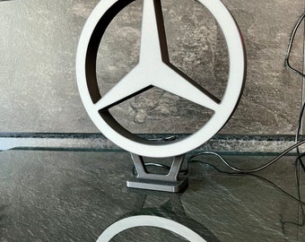 Lamp &quot;Mercedes Benz&quot; style | LED | USB | Decoration | Gift idea