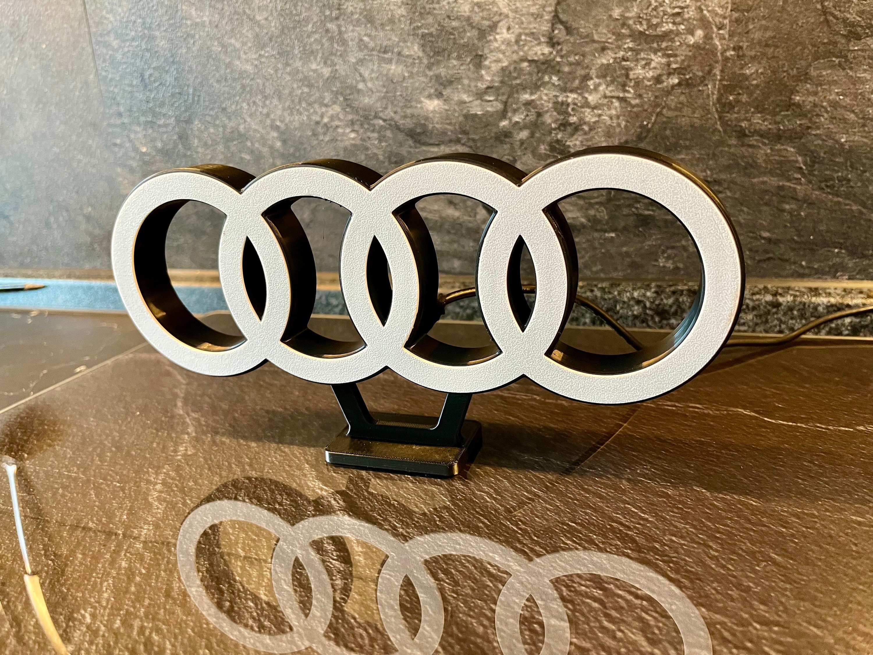 Lamp "Audi Rings" Style | LED | USB | Decoration | Gift Idea