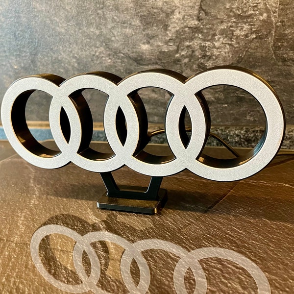 Audi Ringe Style | LED | Lampe | Deko | Geschenkidee