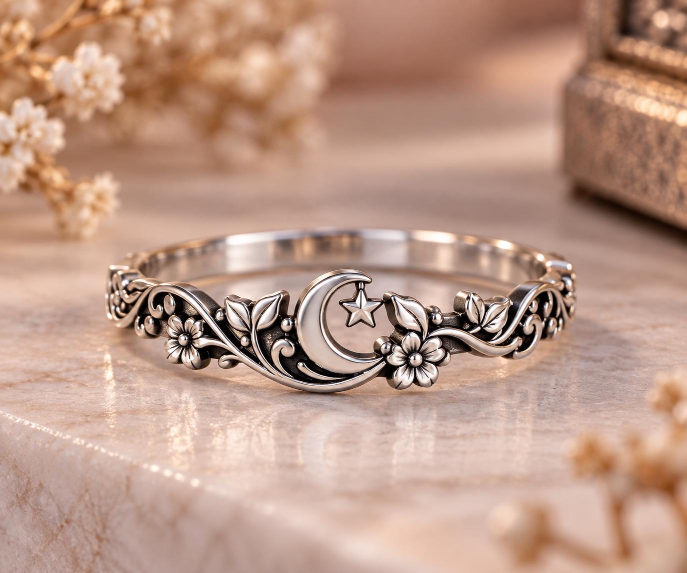 Vintage Moon Star Rings - Etsy