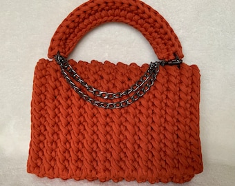 Crossbody handbag crochet bag handle bag “Clarissa”