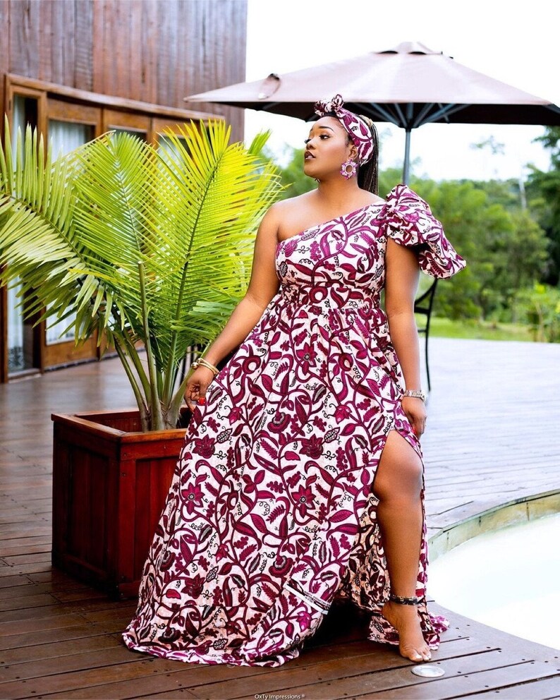 African dress, Ankara dress, Ankara maxi dress, African print dress, African clothing, African fashion, Ankara gown, African clothing zdjęcie 3