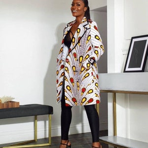 African kimono, Ankara kimono, African jacket, African print kimono, African clothing, African fashion, Ankara kimono, Ankara trench coat