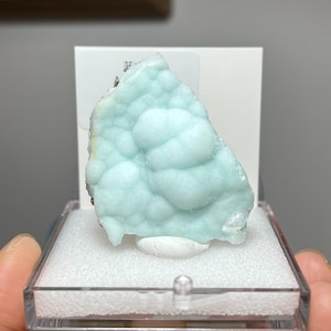 Blue Aragonite Specimen, Druzy Light Blue Aragonite from Yunnan Province, China, Raw Blue Aragonite Cluster, Mineral Specimen