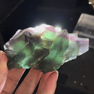 Purple Octahedral Fluorite, Fluorite Mineral Specimen from Zhejiang Province, China, Octahedral Fluorite Collection